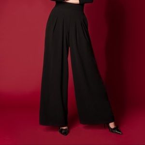 Black Pinup Girl Clothing Doris Pants, Large